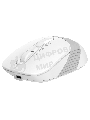 Мышь беспроводная A4Tech Fstyler FB10C белый/серый, 2000 dpi, радиоканал, Bluetooth, USB, кнопки - 4