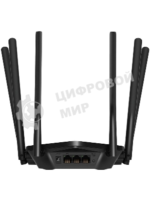 Роутер Mercusys AC1900 Wireless AC Gigabit Router, 600 Mbps at 2.4 GHz + 1300 Mbps at 5 GHz, 6×5dBi Fixed External Antennas with Beamforming, 2× G LAN Ports, 1× G WAN Port, Access Point Mode, 3X3 MU-MIMO, Parental Controls, Guest Network, Smart Connect