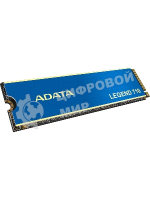 Накопитель SSD ADATA LEGEND 710, 256Gb, PCIe 3.0 x4, M.2 2280, NVMe, R/W 2100/1000, с радиатором