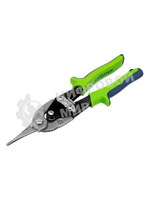 Ножницы по металлу Сибртех, 250 мм, прямой рез, сталь С55,двухкомпонентные рукоятки