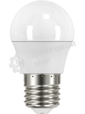 Лампа светодиодная Gauss 105102307 6.5Вт цок.: E27 шар 220B 6500K св. свеч. бел. хол. (упак.: 10 шт)