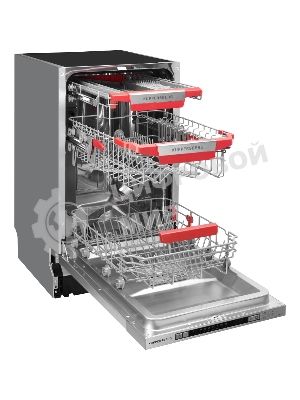 Встраиваемая посудомоечная машина Kuppersberg GLM 4580, серебристый, 44.8 см, 11 компл., 44 дБ, класс A++