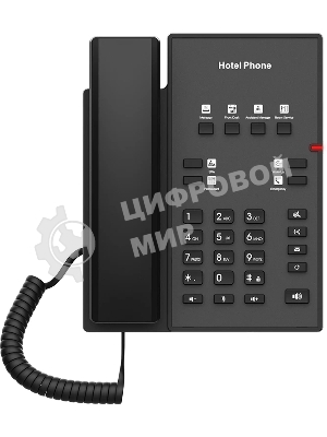 Телефон IP Fanvil H1-2 Wire черный