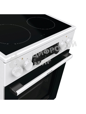 Плита электрическая Gorenje GEC5C61WG белый, конфорок 4 электрических, духовка 70 л, 50 см x 85 см x 59.4 см (без крышки)