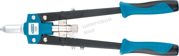 Заклепочник Gross 40407 двуручный 420 мм двухкомпонентные рукоятки для заклепок 2.4-3.2-4.0-4.8
