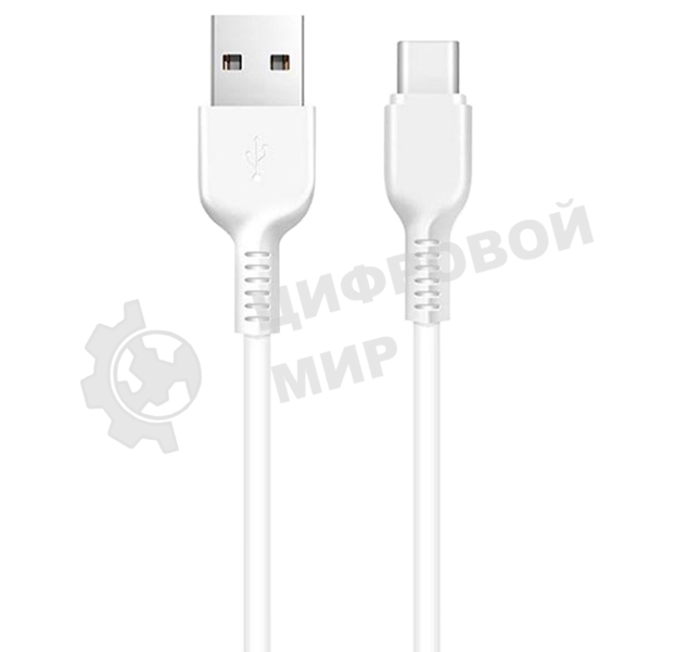 Кабель USB 2.0 HOCO X13, AM/Type-C M, белый, 1м