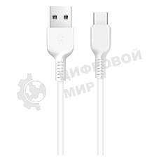Кабель USB 2.0 HOCO X13, AM/Type-C M, белый, 1м