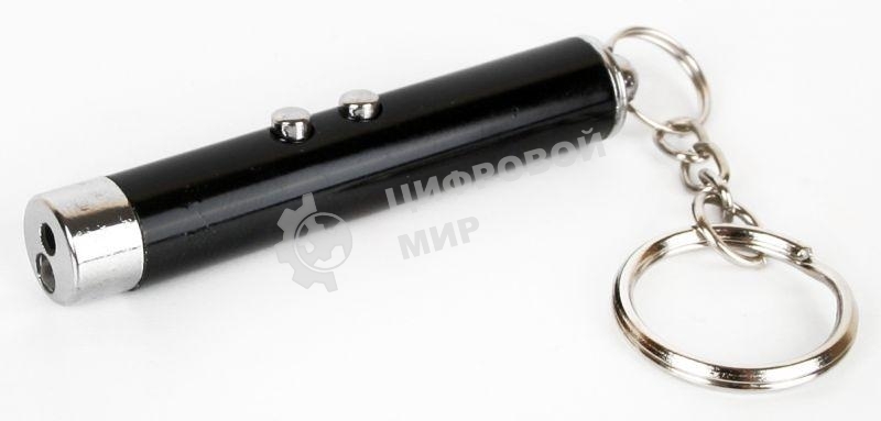 Фонарь ULTRAFLASH LED30Lфонарь. 1LED+лазерная указка 3xAG3. черный. алюм. блистер-пакет