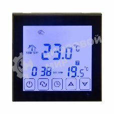 Терморегулятор сенсорный с автоматическим программированием Rexant, R200B, черный