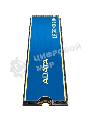 Накопитель SSD ADATA LEGEND 710, 256Gb, PCIe 3.0 x4, M.2 2280, NVMe, R/W 2100/1000, с радиатором