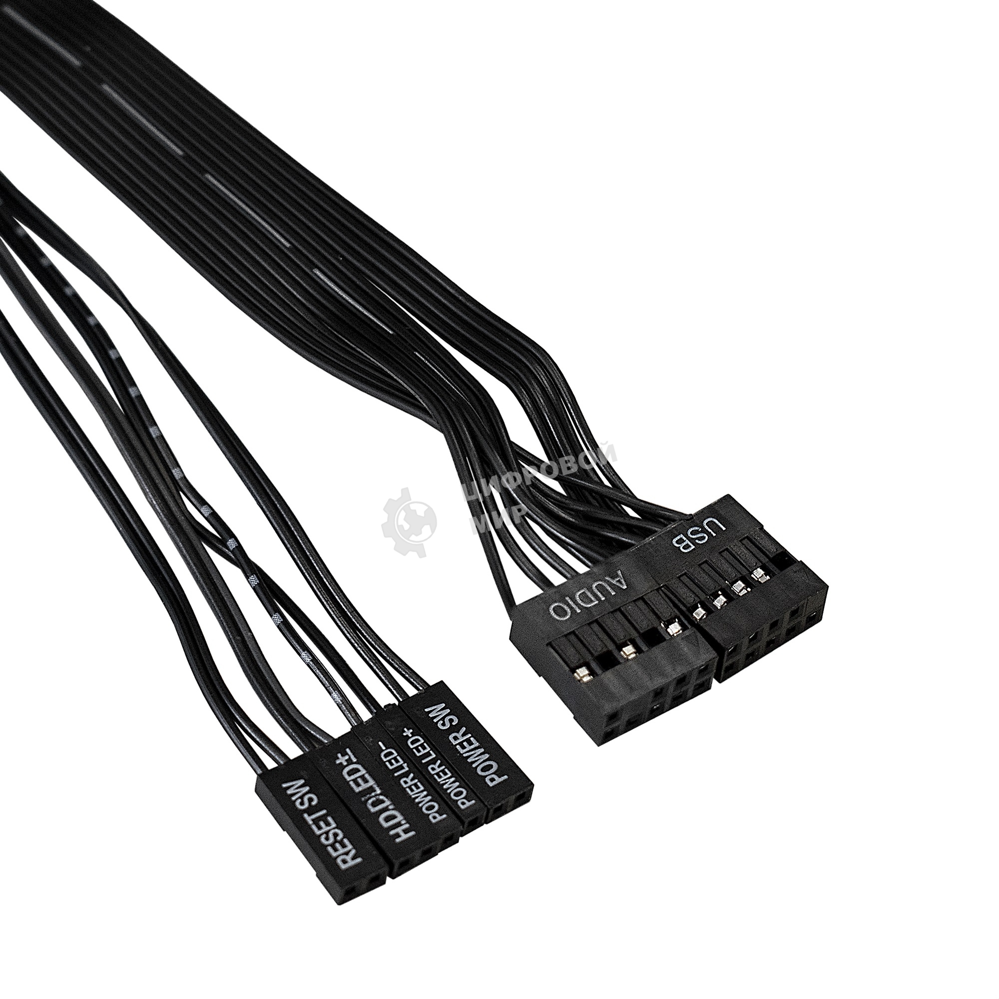 Корпус Miditower Exegate CP-601 Black, ATX, CP400W, 80mm, 2*USB, Audio