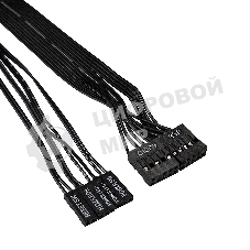 Корпус Miditower Exegate CP-601 Black, ATX, CP400W, 80mm, 2*USB, Audio