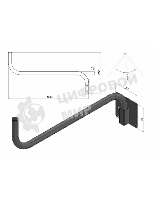 Кронштейн поворотный Rexant 1 м 