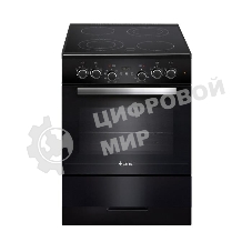 Плита электрическая Gefest ЭП Н Д 6560-03 0057 черный, конфорок 4 электрических, духовка 55 л, 60 см x 85 см x 60 см