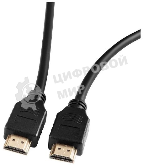 Кабель аудио-видео Ultra HD HDMI (m)/HDMI (m) 2м. позолоченные контакты черный