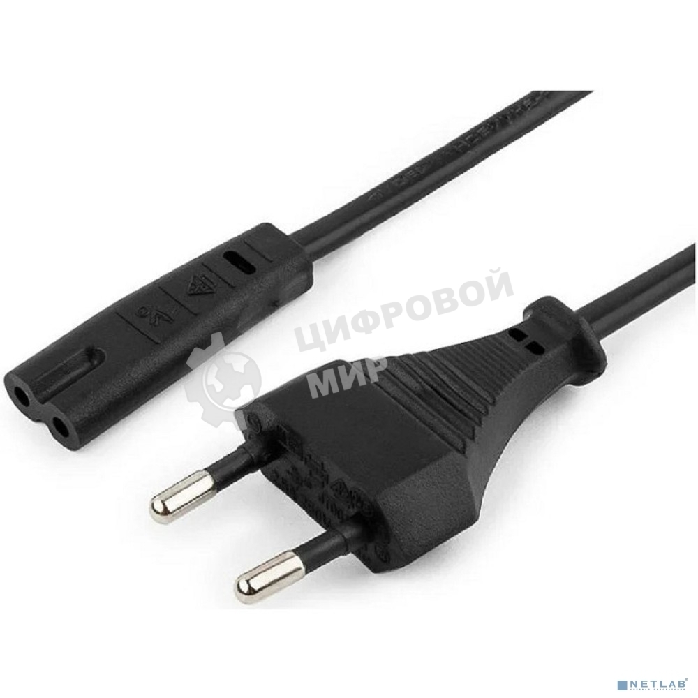 Кабель питания Filum CEE 7/16-С7, 3х0.5мм, 220В, 2.5A, черный, 1м [FL-PC2.5-EU-C7-1M] (873352)