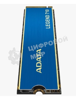 Накопитель SSD ADATA LEGEND 710, 256Gb, PCIe 3.0 x4, M.2 2280, NVMe, R/W 2100/1000, с радиатором