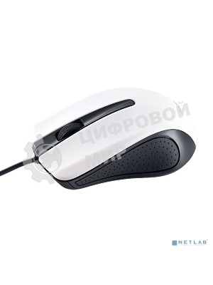 Мышь проводная Perfeo RAINBOW черный/белый, 1000 dpi, USB, кнопки - 3