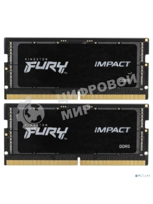 Оперативная память Kingston Fury Impact, DDR5, 32GB (2x16GB), 5600MHz, CL40, SO-DIMM