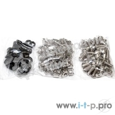 Крепежный комплект 5bites NM-16 для инсталляции патч-панелей: винт, шайба, гайка, упаковка 50 шт.