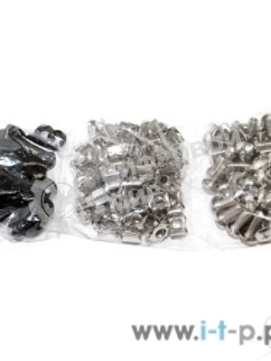 Крепежный комплект 5bites NM-16 для инсталляции патч-панелей: винт, шайба, гайка, упаковка 50 шт.