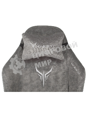 Кресло Бюрократ Knight N1 Fabric серый, ткань, 120 кг, механизм качания