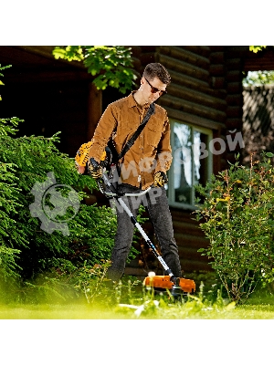 Триммер бензиновый Denzel DT 43S 43см3 2.5 лс. разъемная штанга состоит из 2 частей