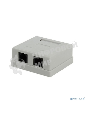 Розетка компьютерная NA-TA/1 RJ45+RJ11 кат.5e UTP внешняя 2 порта, 110&Krone