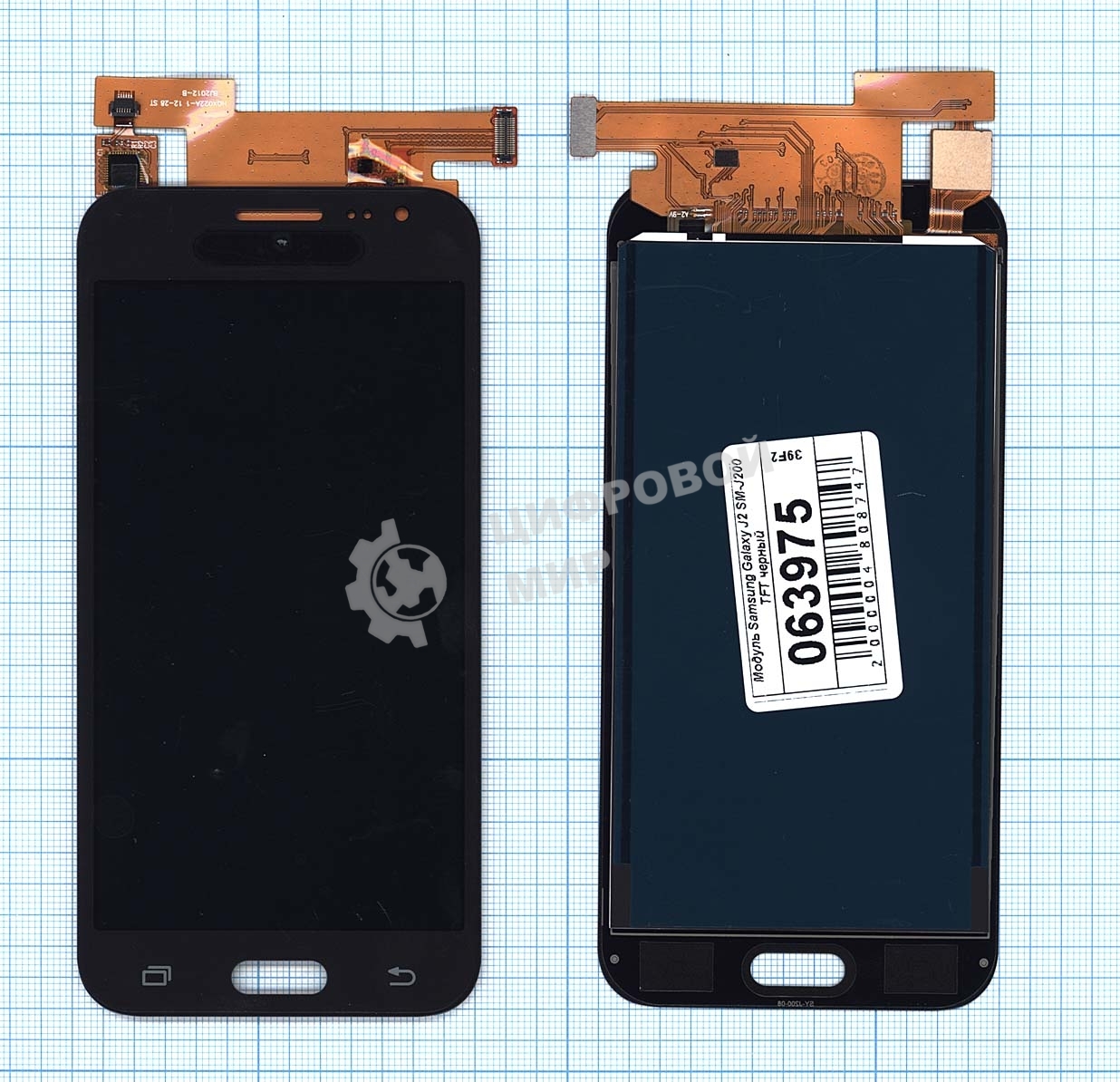 Дисплей для Samsung Galaxy J2 SM-J200 TFT черный