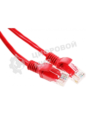 Патч-корд UTP Cablexpert cat.5e, 2м, литой, многожильный, красный