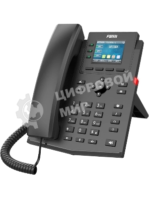 Телефон IP Fanvil X303-2 Wire черный