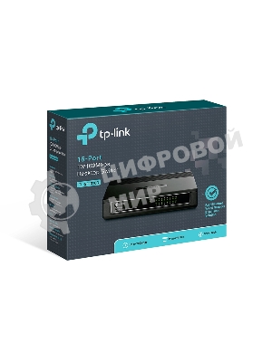 Коммутатор TP-Link SMB TL-SF1016D Коммутатор 16-port 10/100M Desktop Switch, 16 10/100M RJ45 ports, Plastic case
