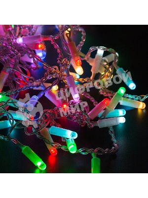 Гирлянда Neon-night Айсикл (бахрома) светодиодный, 4,8 х 0,6 м, прозрачный провод, 230 В, диоды RGB, 176 LED