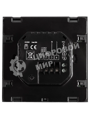 Терморегулятор сенсорный с автоматическим программированием Rexant, R200B, черный