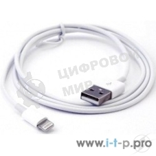 Кабель USB Cablexpert CC-USB-AP2MWP AM/Apple, для iPhone5/6 Lightning, 1м, белый, пакет