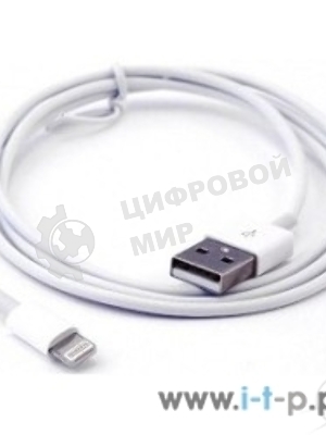 Кабель USB Cablexpert CC-USB-AP2MWP AM/Apple, для iPhone5/6 Lightning, 1м, белый, пакет