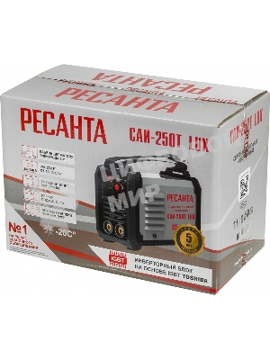 Сварочный аппарат Ресанта САИ-250Т LUX инвертор ММА DC 9.5кВт