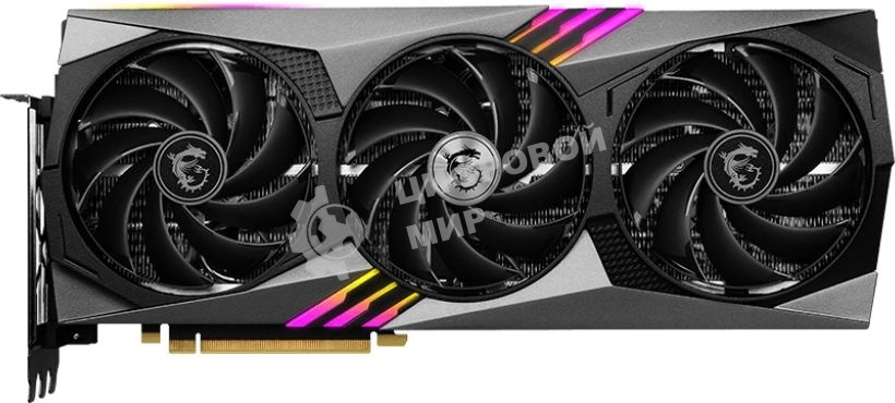 Видеокарта MSI RTX4070Ti GAMING X TRIO 12G GDDR6X 2745/21000 HDMIx1 DPx3 HDCP Ret