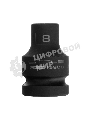 Головка ударная шестигранная Stels 8 мм, 1/2