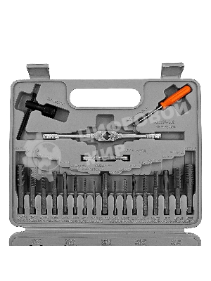 Набор метчиков и плашек Sparta м3-м12 40 предметов в пластиковом кейсе