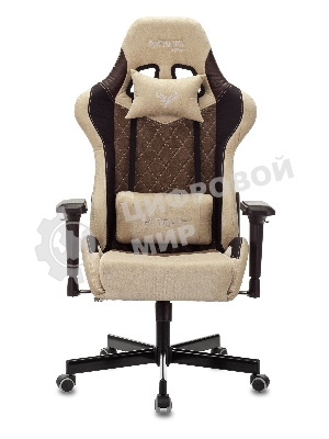 Кресло игровое Бюрократ VIKING 7 KNIGHT BR FABRIC коричневый текстиль/эко.кожа крестовина металл/пластик