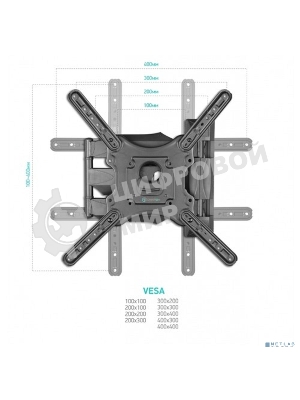 Кронштейн ONKRON M4 черный 32-65