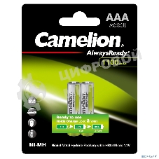 Батарейки Camelion AAA-1100mAh Ni-Mh BL-2 (NH-AAA1100BP2, аккумулятор,1.2В) (2 шт. в уп-ке)