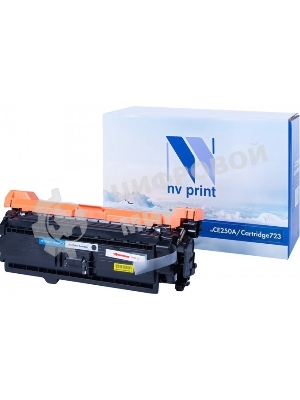 Картридж лазерный NVPrint совместимый HP CE250A/Canon 723 черный для LaserJet Color CM3530/CM3530fs/CP3525dn/CP3525n/CP3525x/Canon i-SENSYS LBP-7750Cdn (5000k)