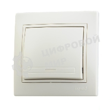 Выключатель LEZARD 701-0303-100серия скр.проводки Мира 1клавиша кремовый со вст.