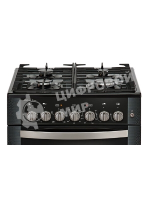 Плита комбинированная Gefest ПГЭ 6502-02 0044 черный, конфорок 4 газовых, духовка 52 л, 60 см x 85 см x 60 см