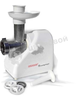 Мясорубка электрическая Белвар КЭМ-36/220-4-31 белый, 1000 Вт, 0.6 кг/мин, реверс, насадки - 4