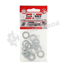 Шайба плоская М10 цинк. DIN 125 (уп.15шт) пакет Tech-Krep 103046