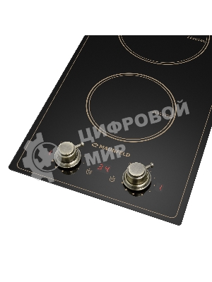 Индукционная варочная панель Maunfeld CVI292MBKBR, конфорок: 2 шт., стеклокерамика, независимая, черный
