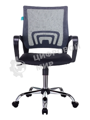 Кресло Бюрократ CH-695N/SL/DG/TW-11 темно-серый/черный, сетка, 120 кг, механизм качания